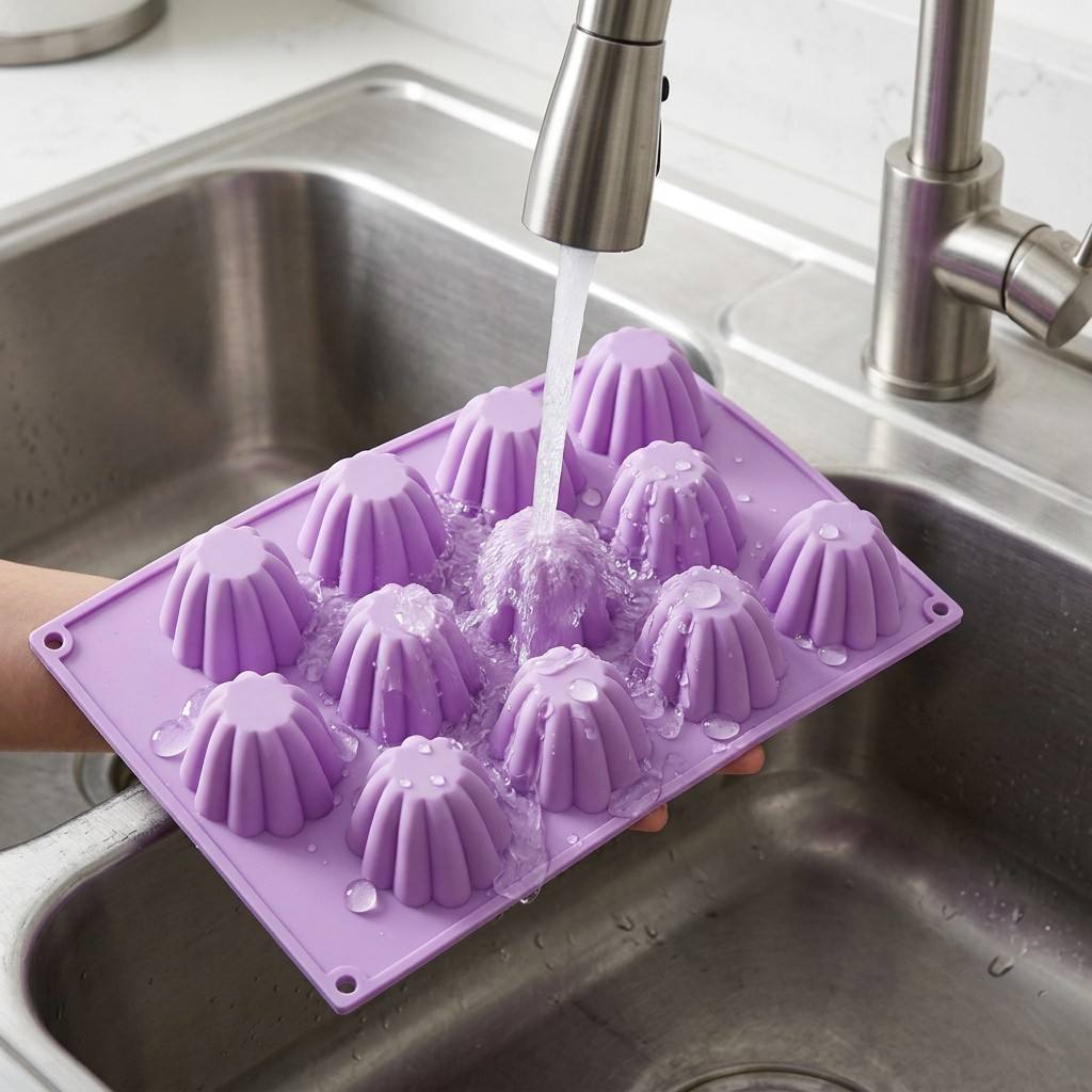 Quality Kitchen Gadgets - 12-Cavity Mini Spiral Silicone Mold Swirl