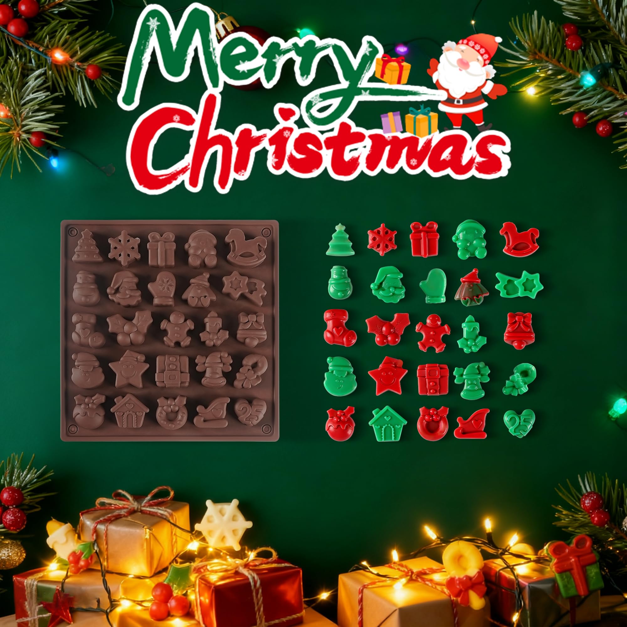 1-2 PCS Christmas Silicone Mol - огляд і ціна Silicone Mold Baking