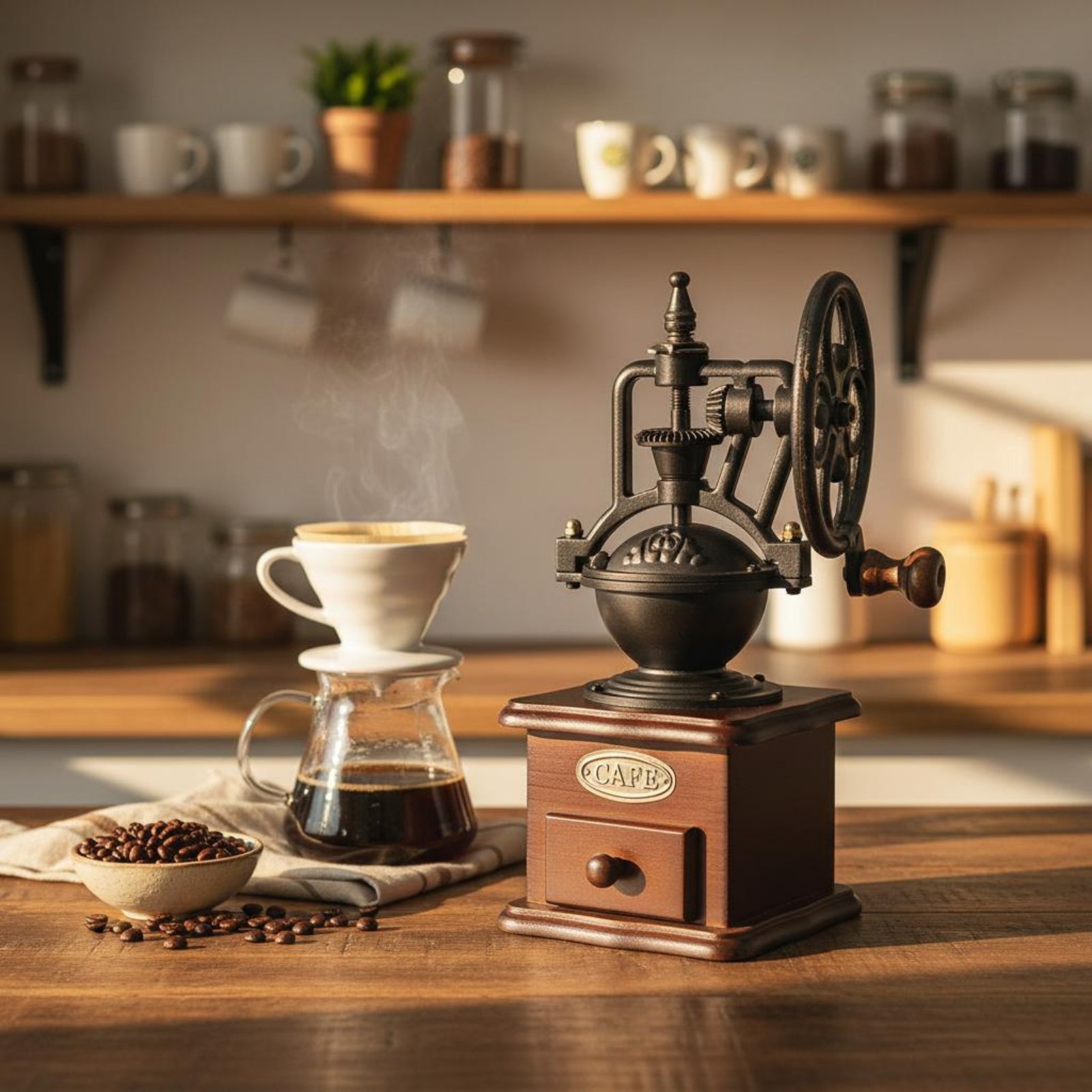 Manual Amusement Wheel Coffee  - огляд і ціна Kitchen Gadgets Vintage