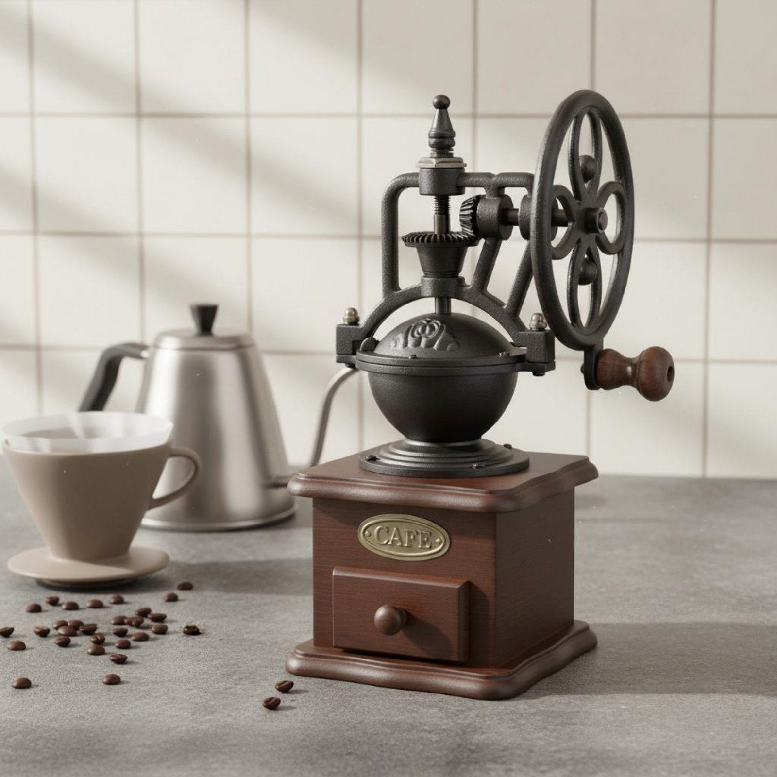 Manual Amusement Wheel Coffee  - огляд і ціна Kitchen Gadgets Vintage