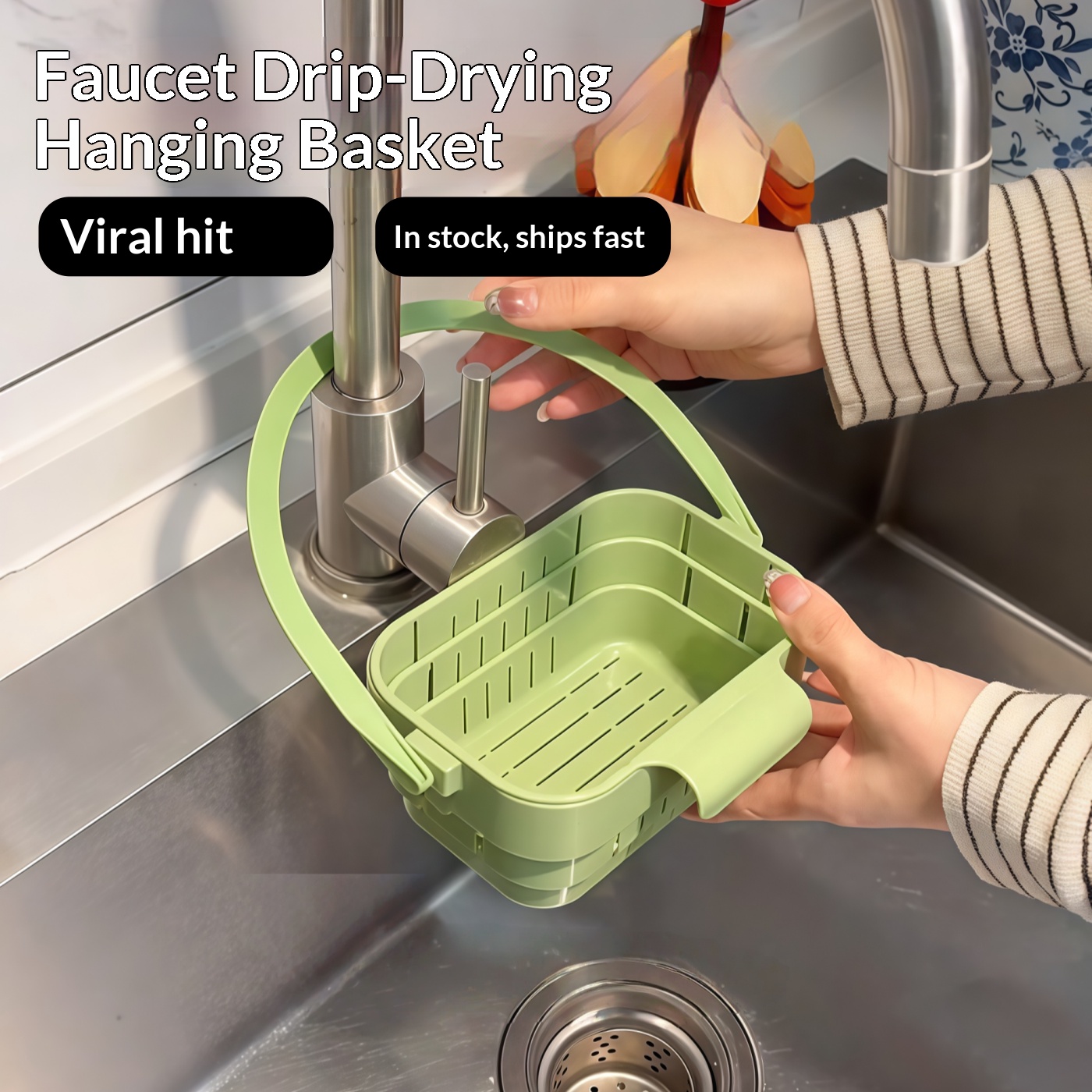 Foldable Sink Strainer Basket  - огляд і ціна Kitchen Hanging Gadgets