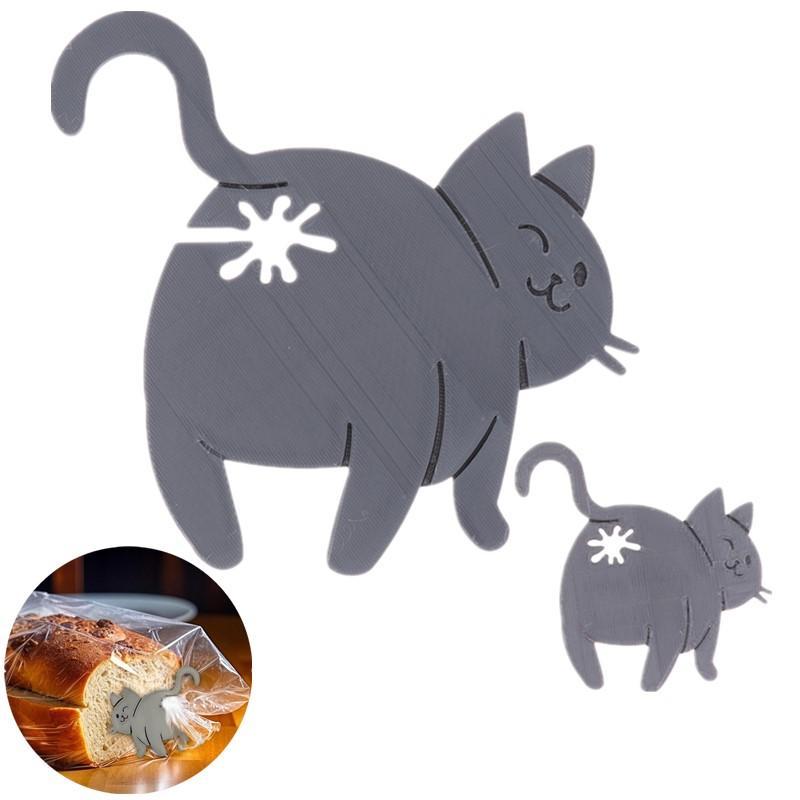 3D Printed Cat Bread Clip Bag  - огляд і ціна Kitchen Gadgets To 3D Print