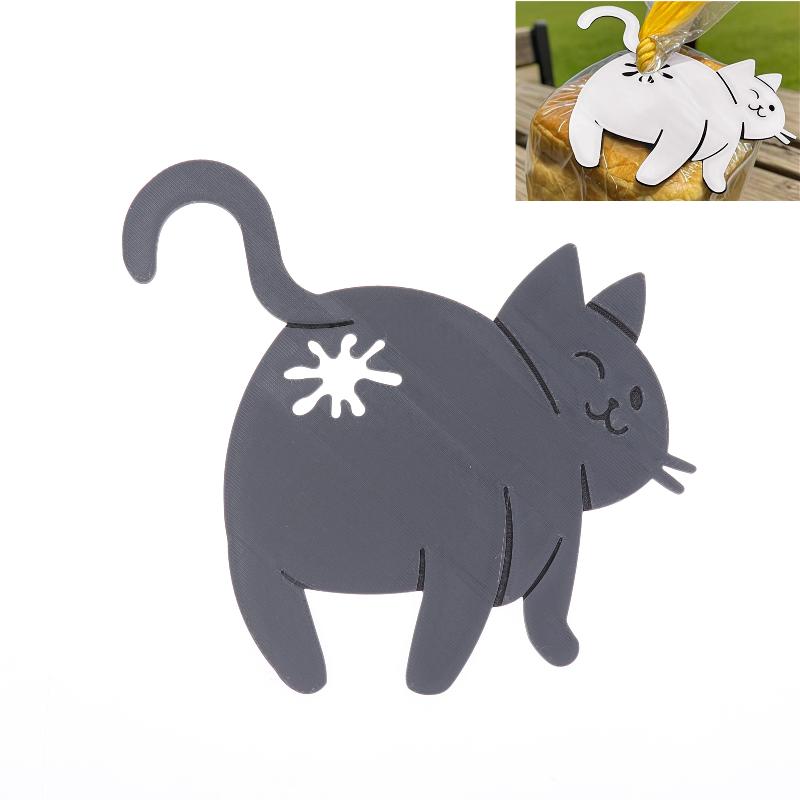 3D Printed Cat Bread Clip Bag  - огляд і ціна Kitchen Gadgets To 3D Print