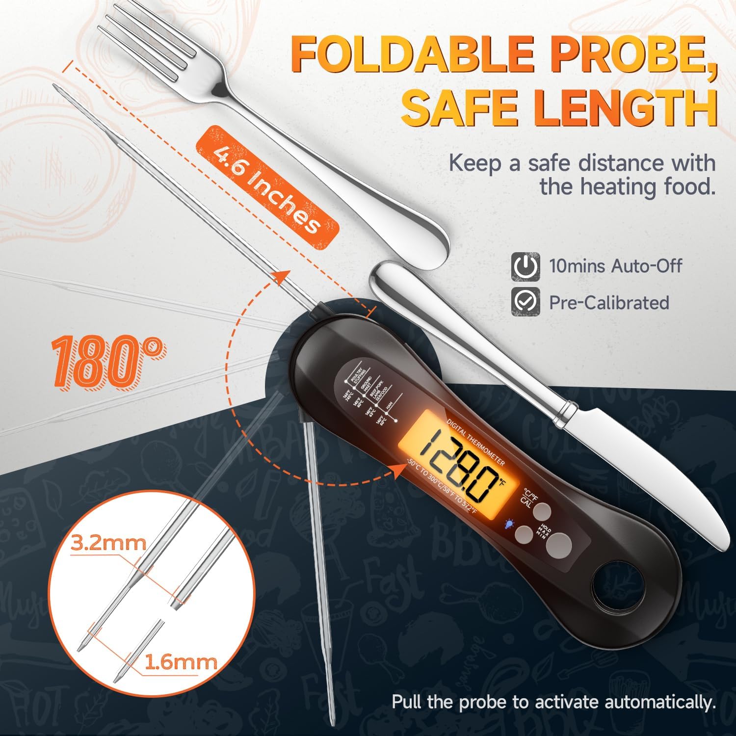 Digital Instant Read Meat Ther - огляд і ціна Instant Read Thermometer