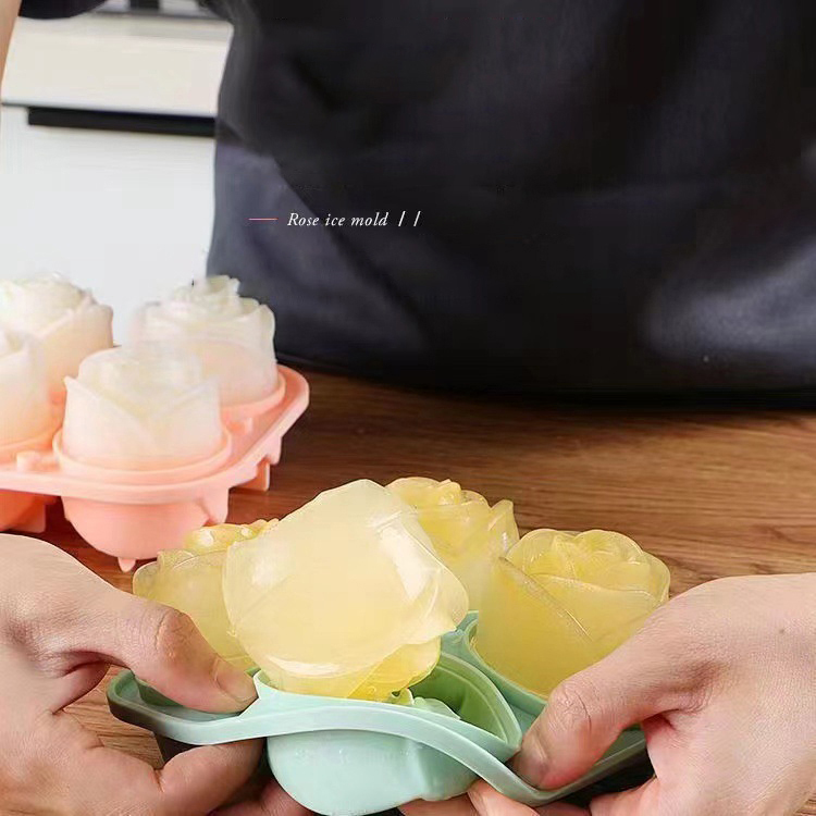 3D Rose Ice Molds 4 Holes Ice  - огляд і ціна Quality Kitchen Gadgets