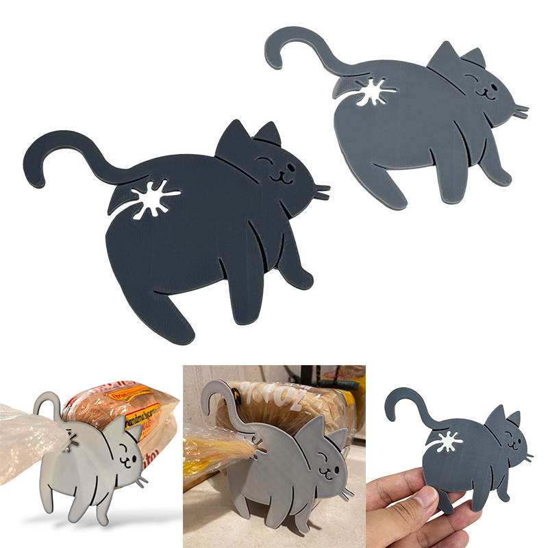2pcs Funny Cat Butt Bag Clip,  - огляд і ціна Kitchen Gadgets To 3D Print