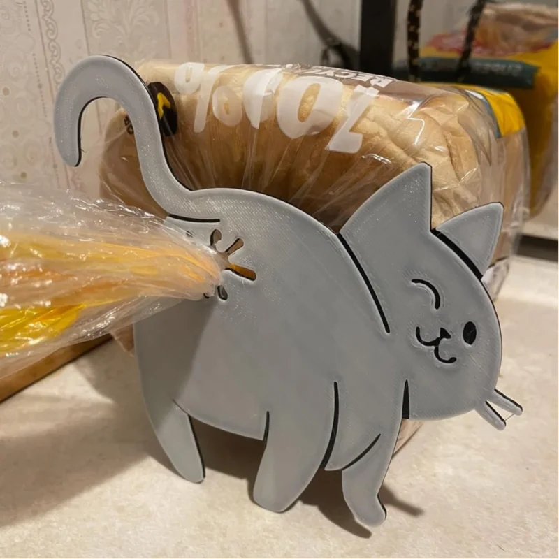 Bag Clips 3d Printed Cat Butt  - огляд і ціна Kitchen Gadgets To 3D Print