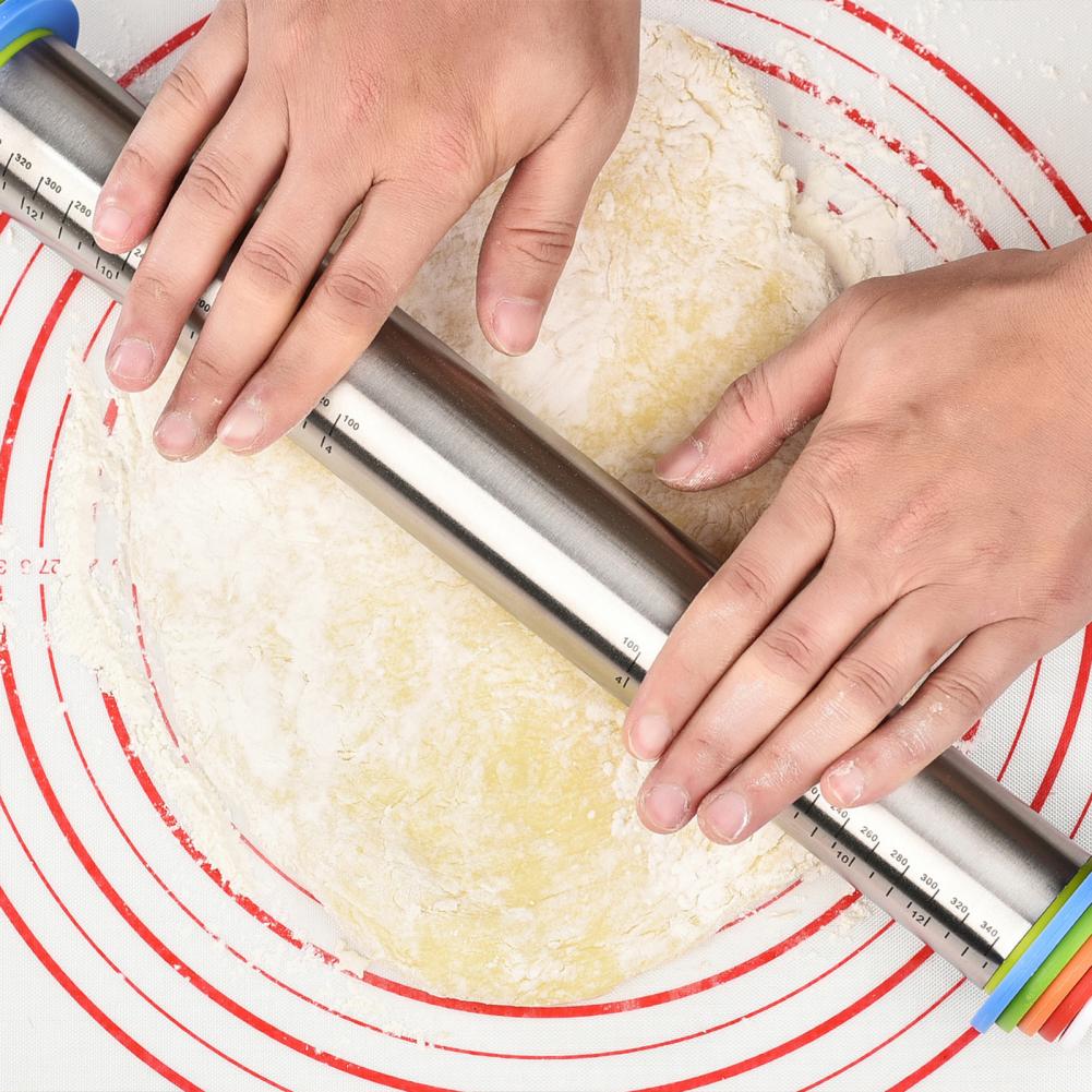 Rolling Pin with Thickness Rin - огляд і ціна Pasta Measuring Tool