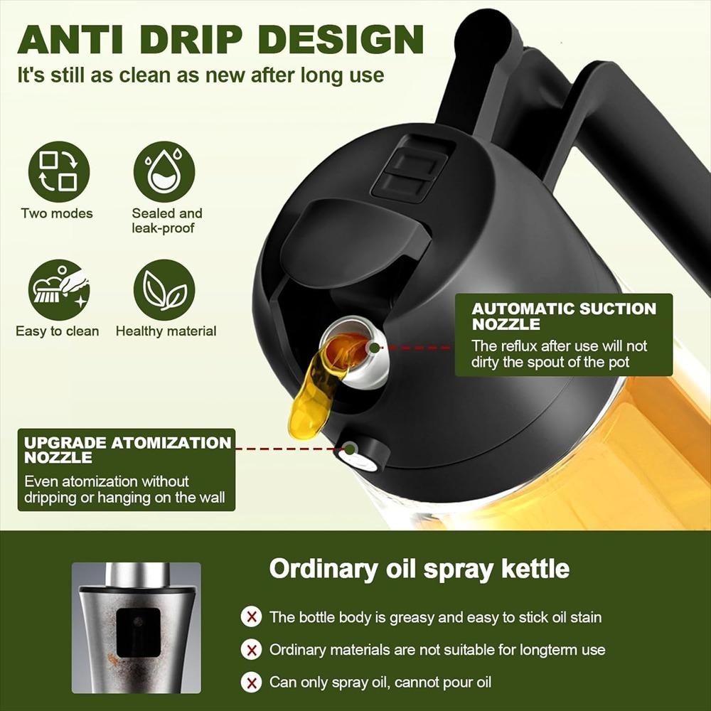 16oz/470ml Olive Oil Sprayer f - огляд і ціна Kitchen Gadgets Oil Spray