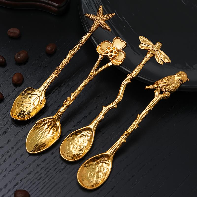 1Pc Metal Dessert Coffee Spoon - огляд і ціна Kitchen Gadgets Vintage