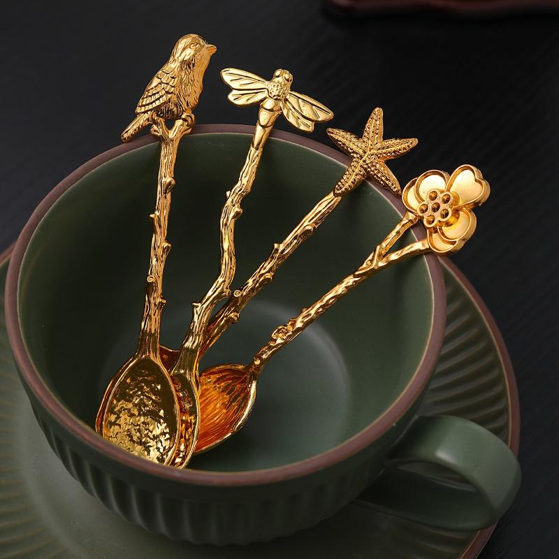 1Pc Metal Dessert Coffee Spoon - огляд і ціна Kitchen Gadgets Vintage