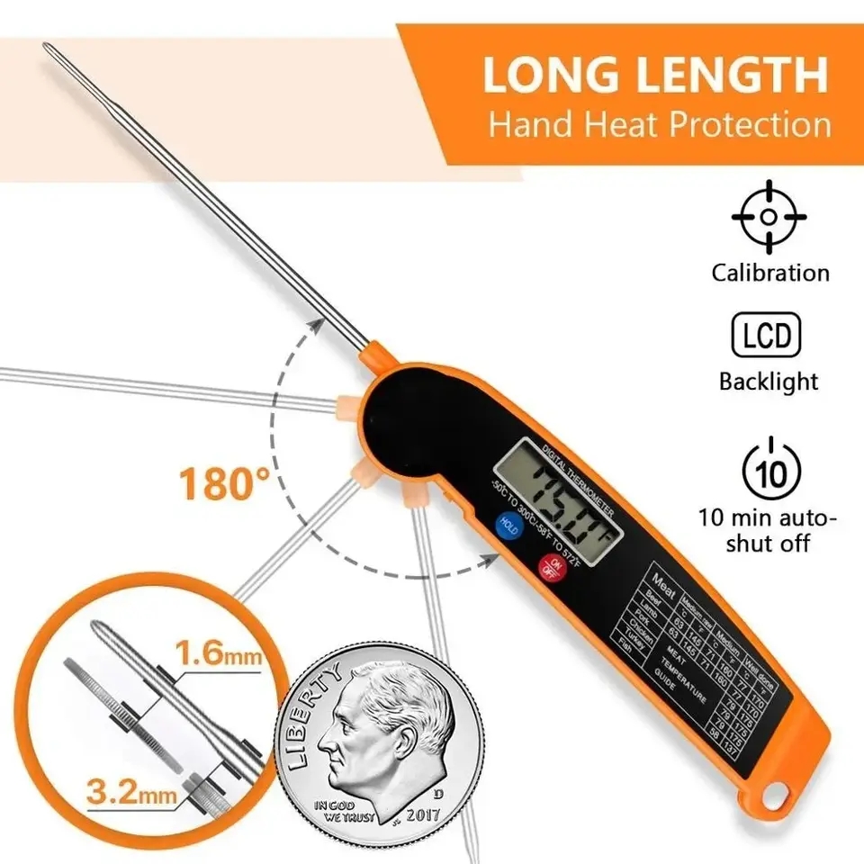 Waterproof Digital Kitchen Foo - огляд і ціна Instant Read Thermometer