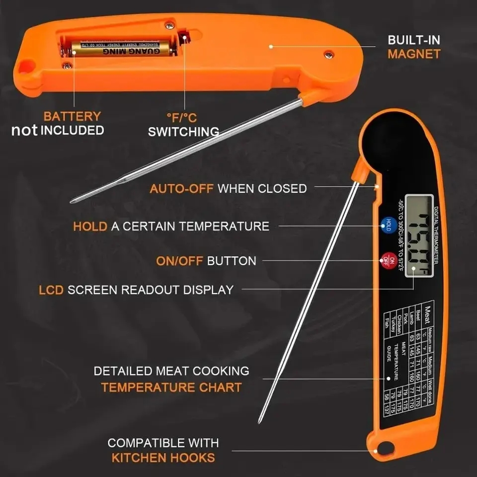 Waterproof Digital Kitchen Foo - огляд і ціна Instant Read Thermometer