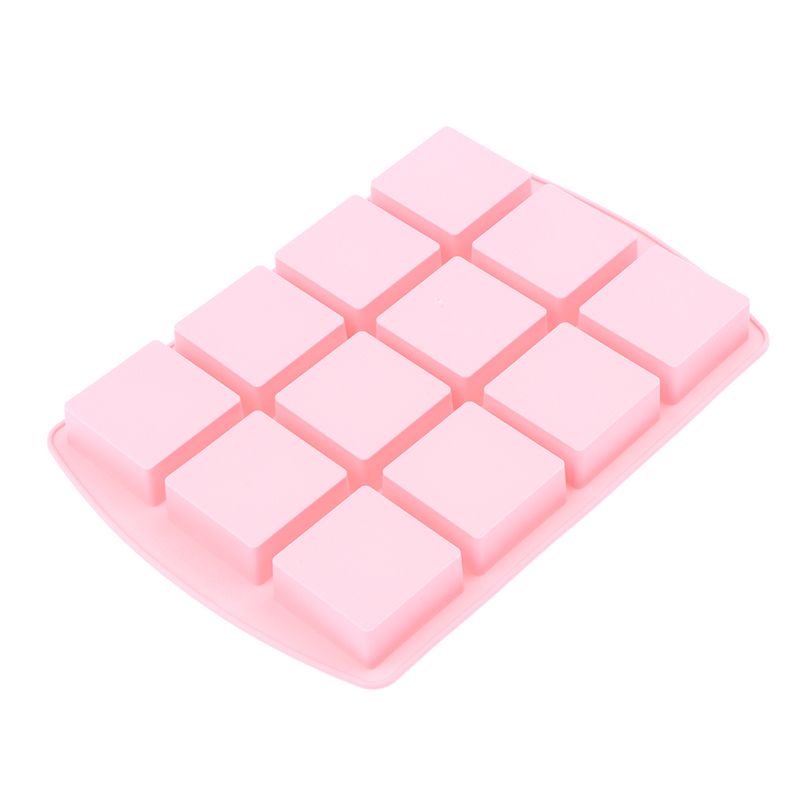 *1Pcs 12-Cavity Square Silicon - огляд і ціна Silicone Mold Baking