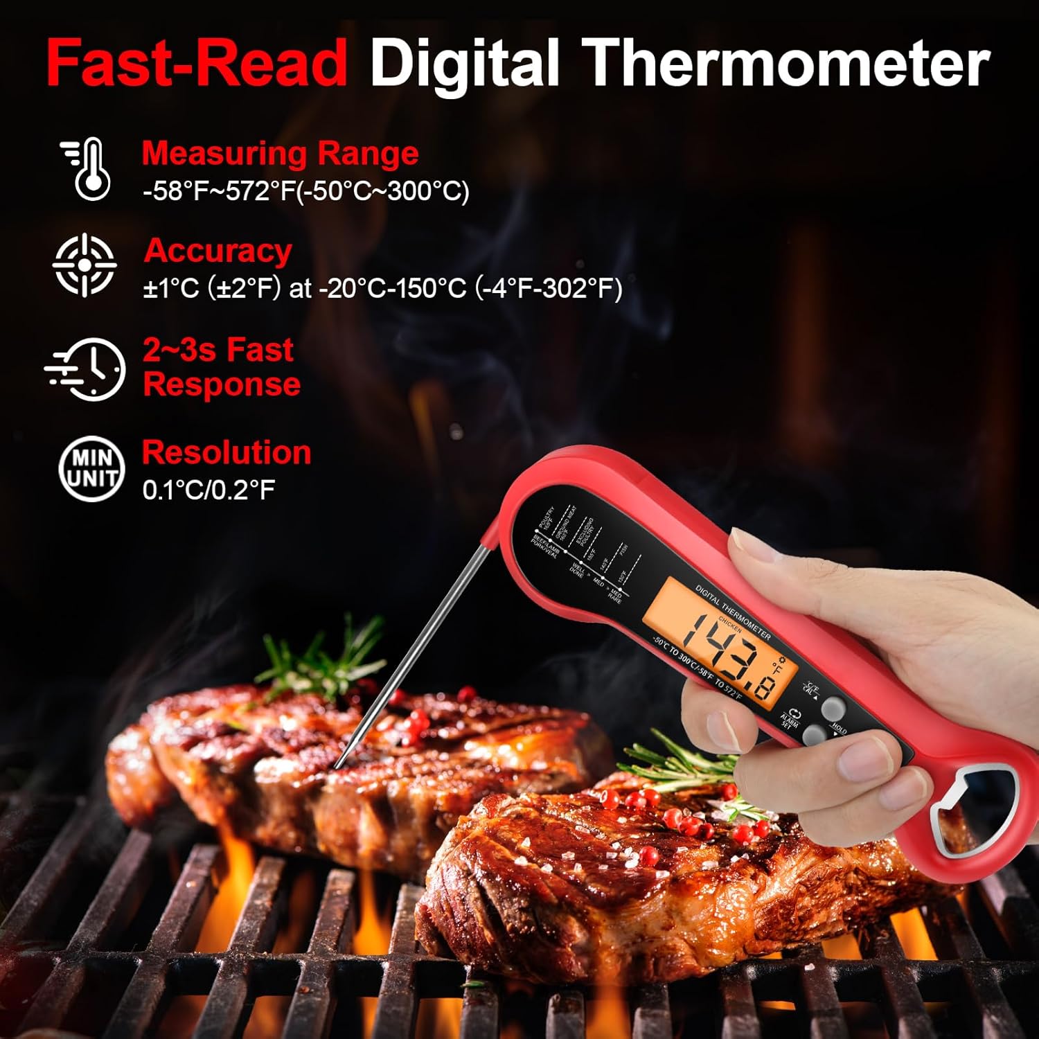 Professional Digital Meat Ther - огляд і ціна Instant Read Thermometer