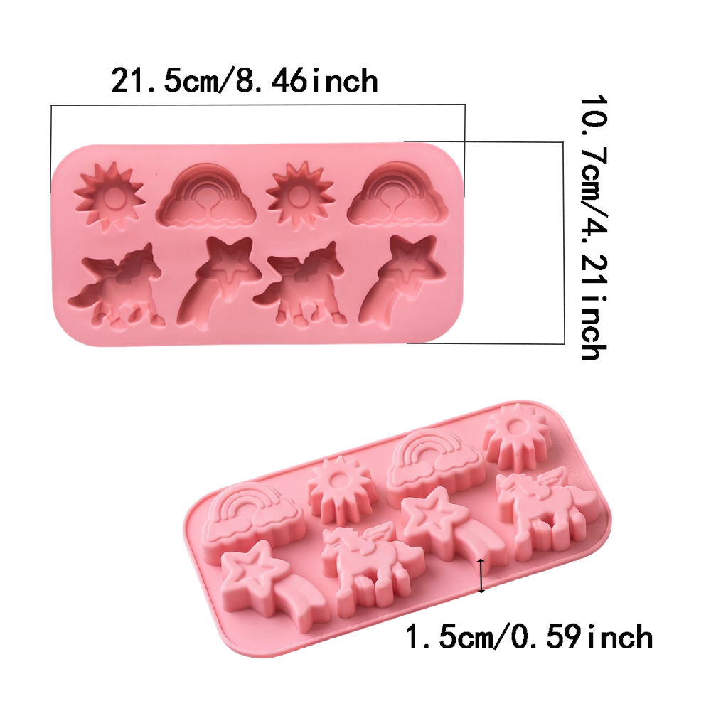 1PC 8-Cavity Silicone Candy Mo - огляд і ціна Silicone Mold Baking
